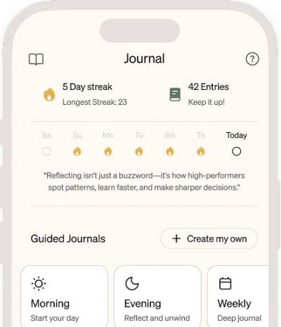 Kin Journal screen